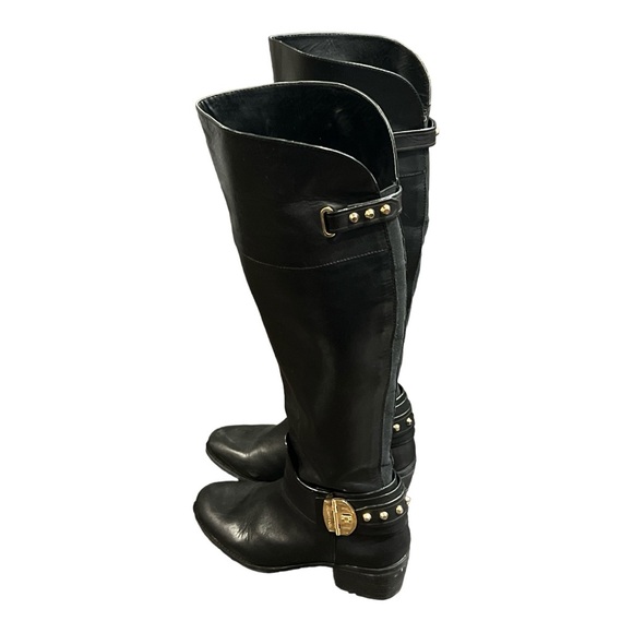 Vince Camuto Black Smooth Calf Black Boots Size 6.5. - Picture 5 of 8
